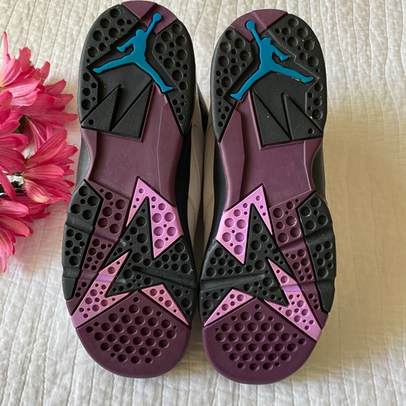 EUC Air Jordan 7 Retro “Fuchsia Glow” 442960-127 Size 7.5Y/ Women's 8.5 - Picture 11 of 15